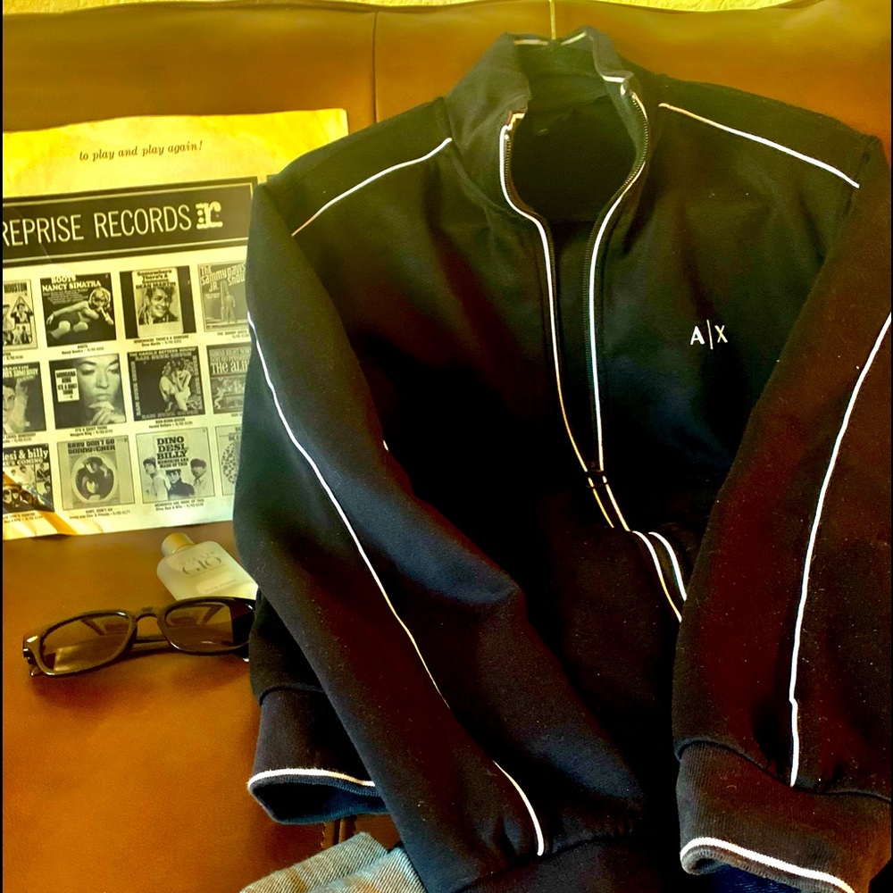 A/X MENS Black & White Track Jacket
